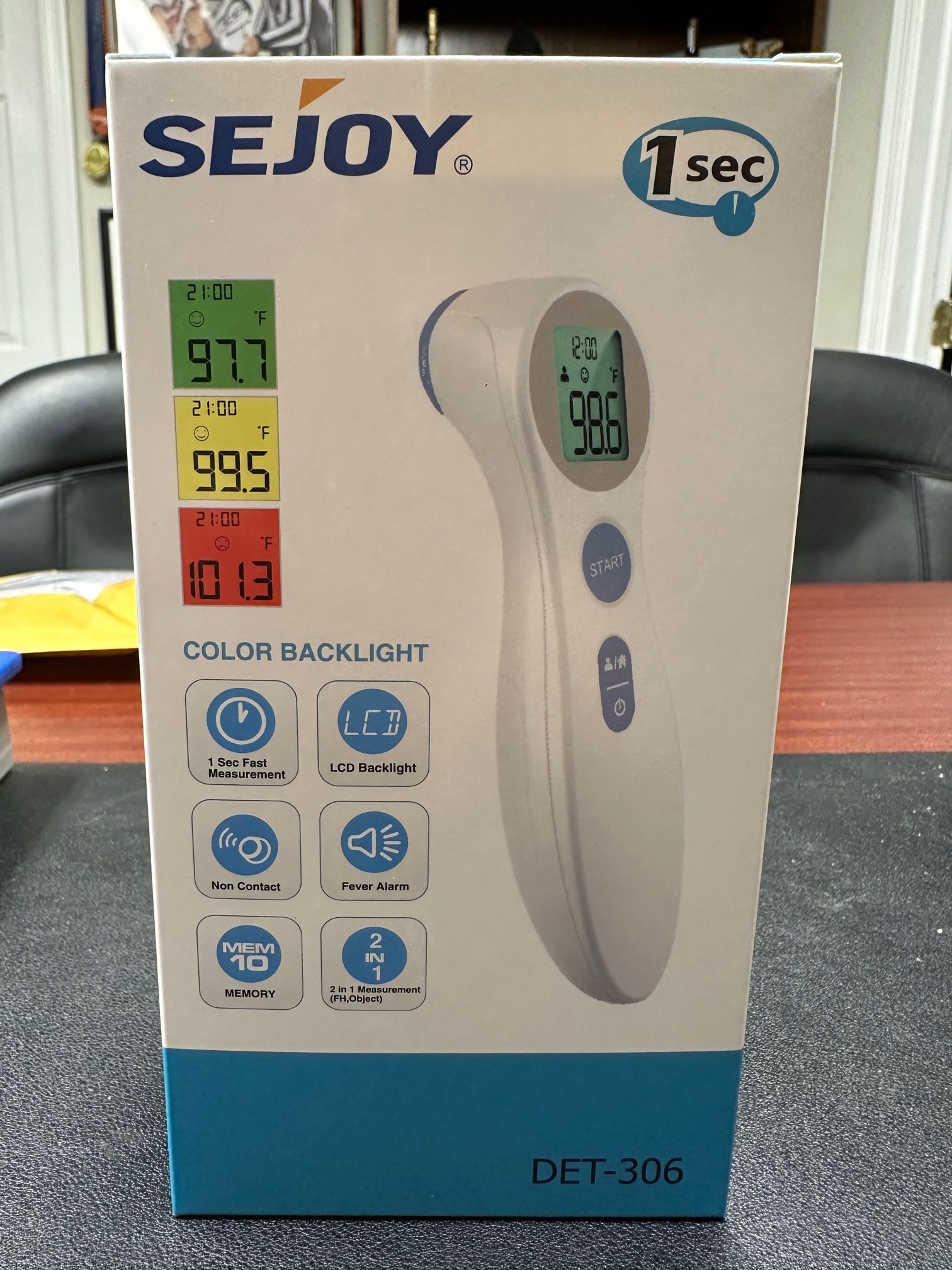 Easy@Home 3 in 1 Non-Contact Infrared Forehead Thermometer (US Stock)